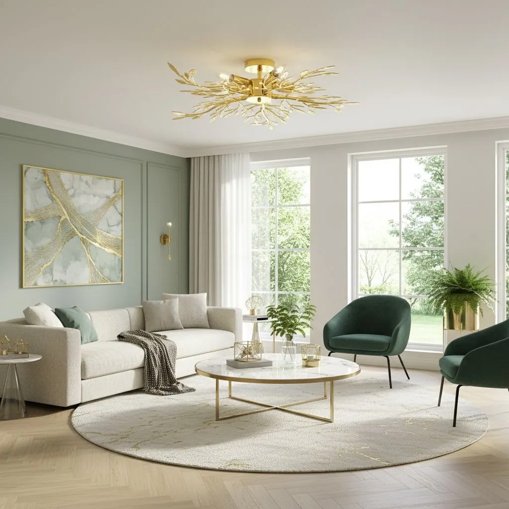 Toolight Toolight, stropné svietidlo 5xE14, EBT022-5C, zlatá, OSW-01221