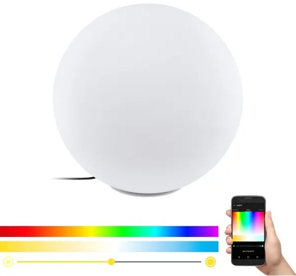Eglo 98108 - LED RGBW Vonkajšie svietidlo MONTEROLO-C 1xLED/9W/230V IP65 pr.600
