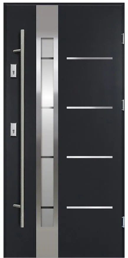 Dvere vchodové LUNA S68 90P Antracit