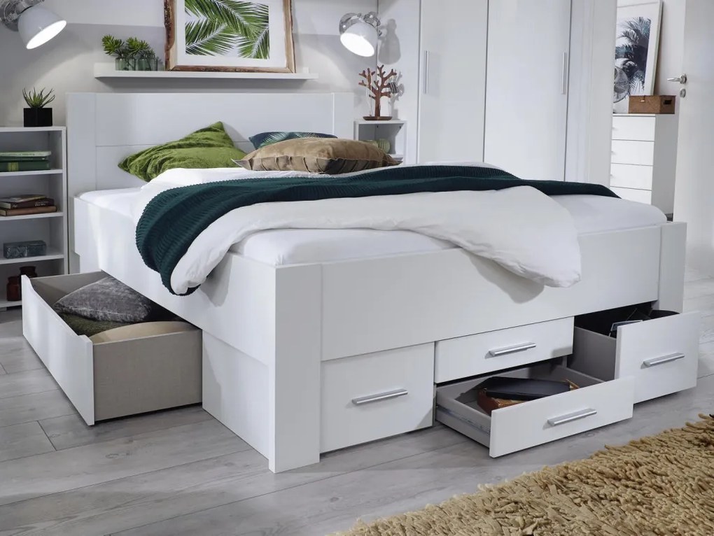 Posteľ Isotta 140x200 cm, biela