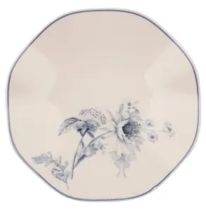 Jedálna súprava 24 ks biela/modrá/porcelán