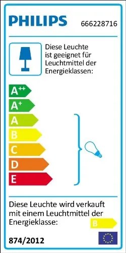 Philips 66622/87/16 - Stolná lampa MY HOME OFFICE CHAT 1xGX53/9W/230V