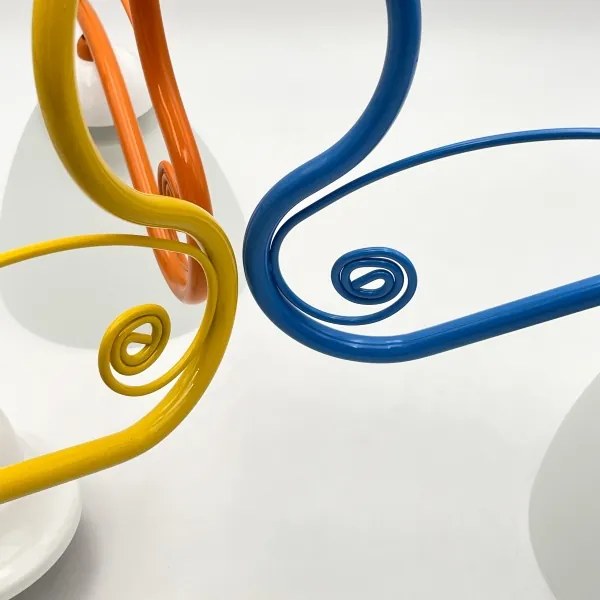 Luster na reťazi RETRO 3xE27/60W/230V biela/pestrofarebná