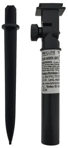 LED RGB Solárne svietidlo 10xLED/1,2V 300 mAh IP44 čierna