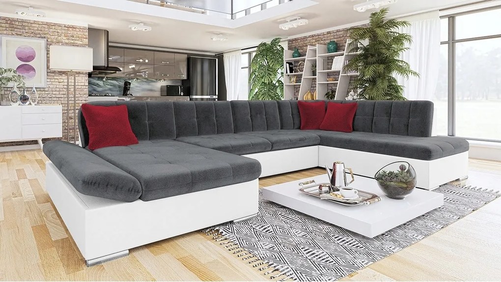 Rohová sedačka Calla (L) U (Soft 017 Kronos 22 Kronos 02)