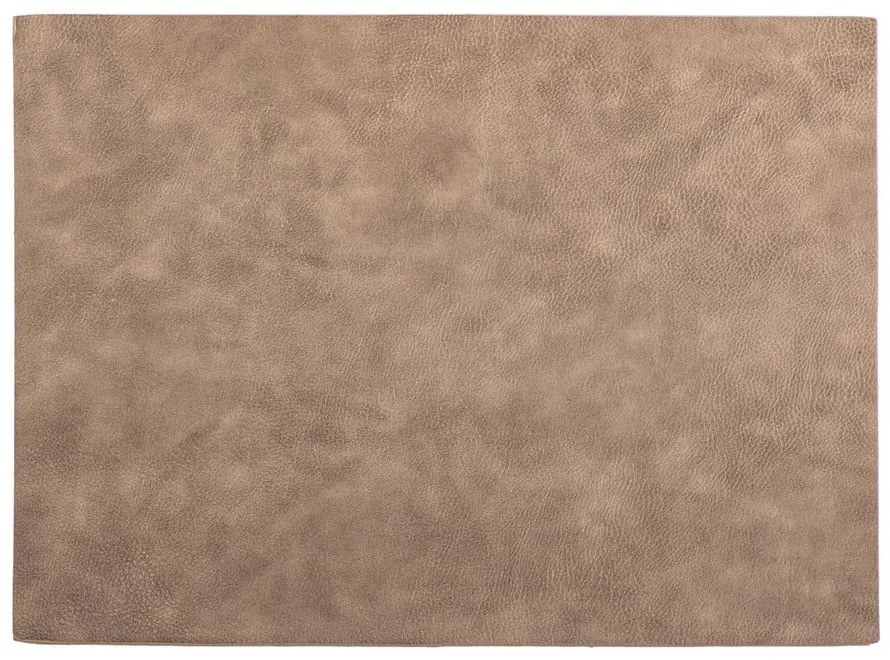 Hnedé prestieranie z imitácie kože ZicZac Troja Rectangle, 33 x 45 cm