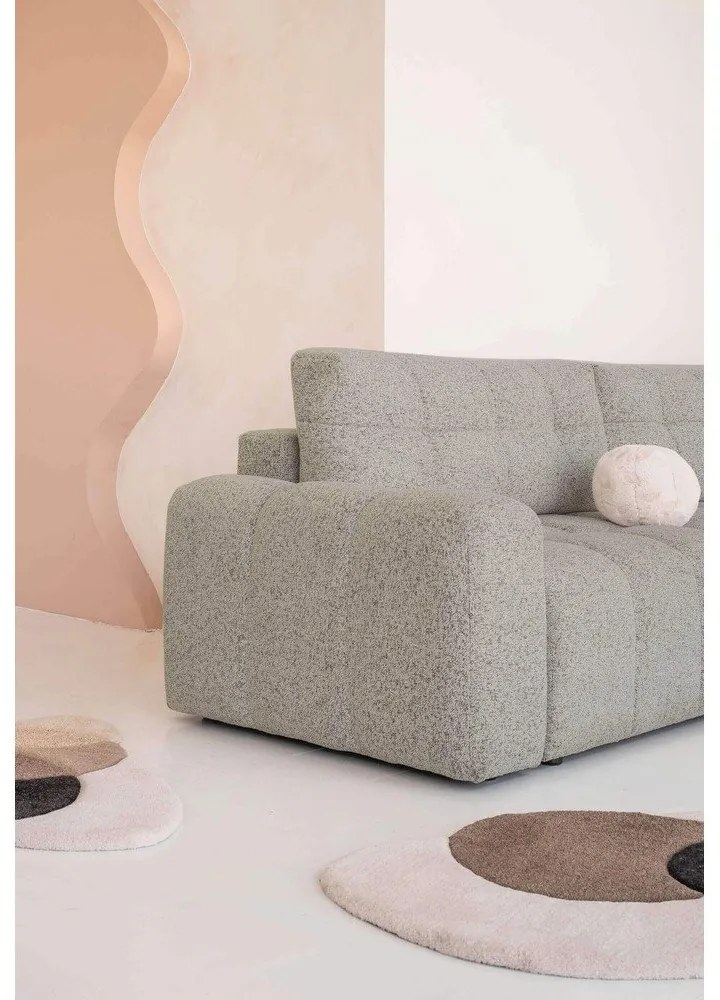 Svetlohnedá rozkladacia modulárna rohová pohovka s úložným priestorom (pravý roh) Lulu – Miuform