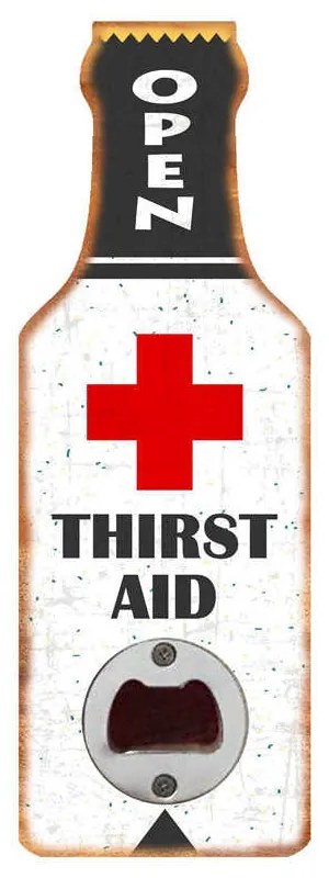 Ceduľa Otvárač na fľaše Open - Thirst AID