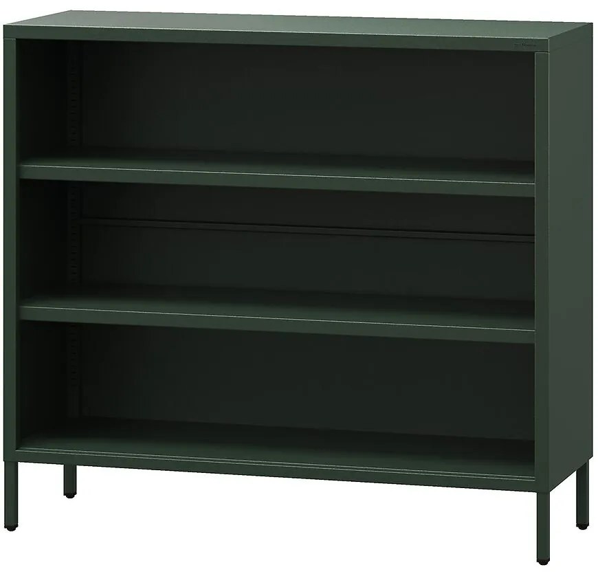 Kovový regál nízky Luca Modern Bottle Green