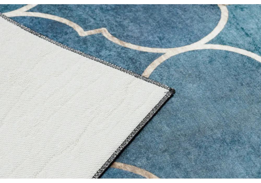 Kusový koberec Trelis modrý 80x150cm