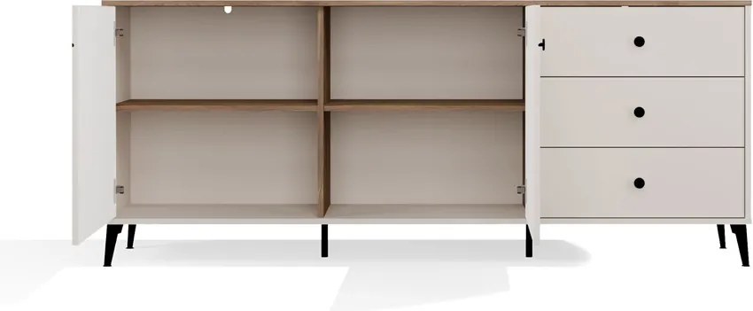 Komoda Point 183 cm dub Castello/kašmírová
