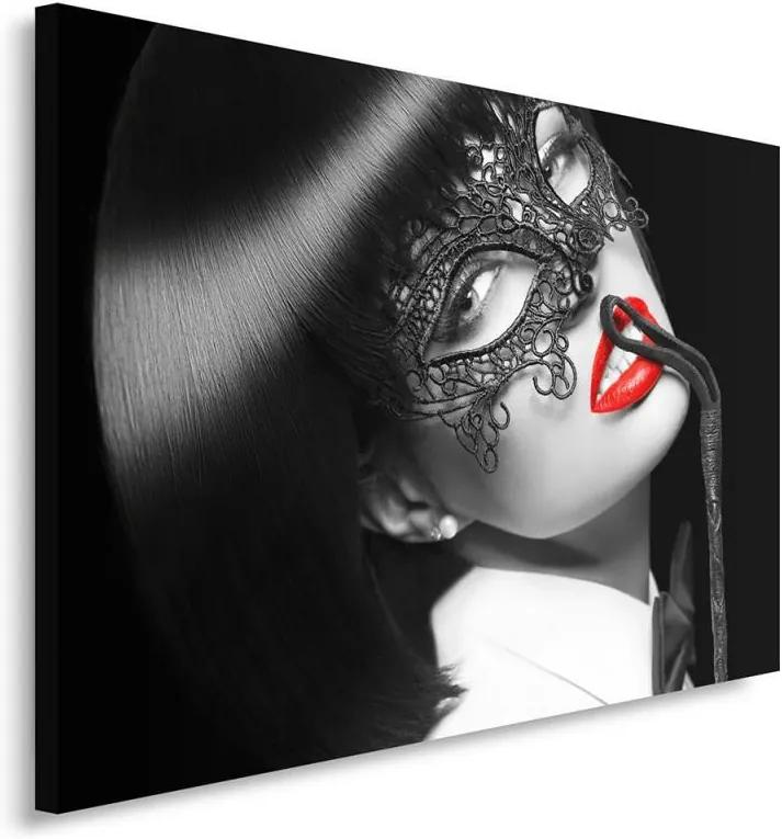 CARO Obraz na plátne - A Woman With A Whip And A Mask 40x30 cm