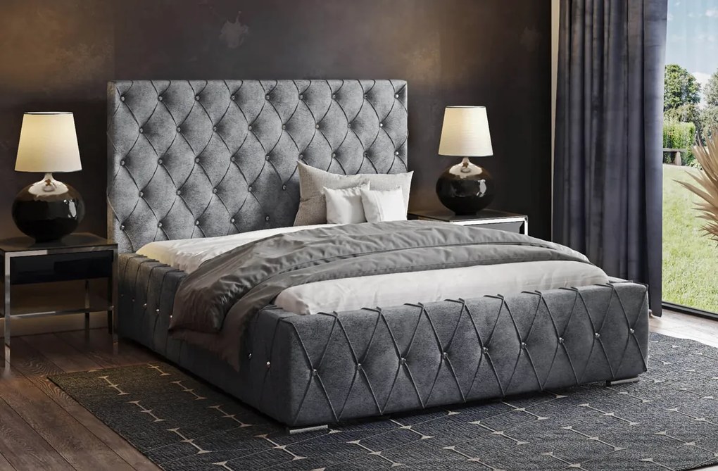PROXIMA.store - Luxusná čalúnená posteľ RENO ROZMER: Pre matrac 180 x 200 cm