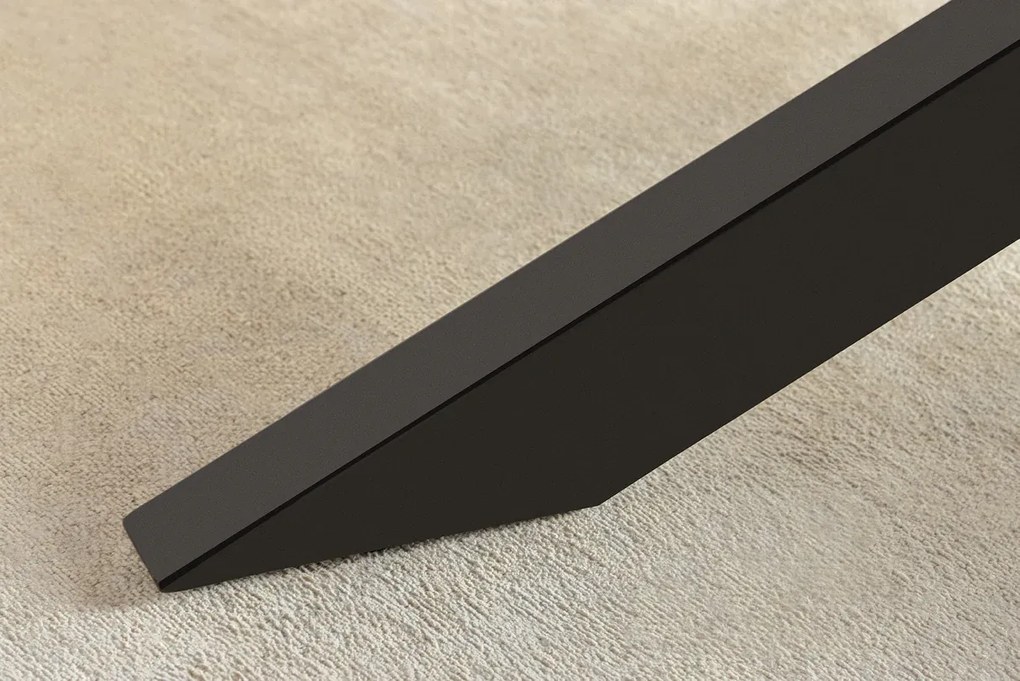 Jedálenský stôl SIGNUM 220 cm mangové drevo tmavohnedosivý