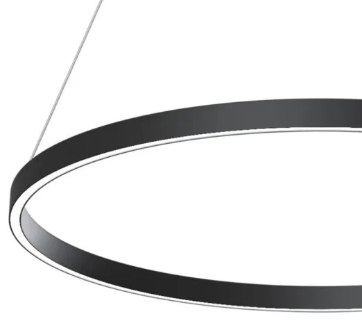 Maytoni MOD058PL-L42B3K - LED Luster na lanku RIM LED/51W/230V pr. 80 cm čierna