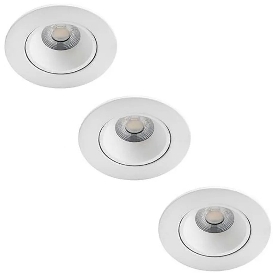 Philips - SADA 3x LED Stmievateľné kúpeľňové svietidlo ABROSA LED/9W/230V IP44