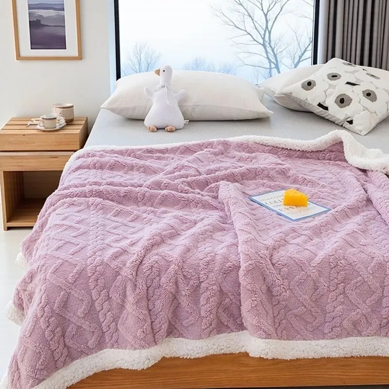 Hrejivá barančeková deka Homa KOBELA OLD PINK