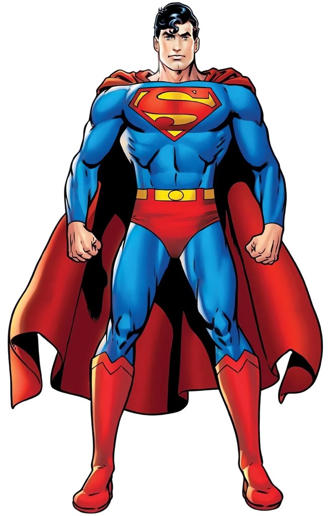 Textilná nálepka na stenu "Superman"