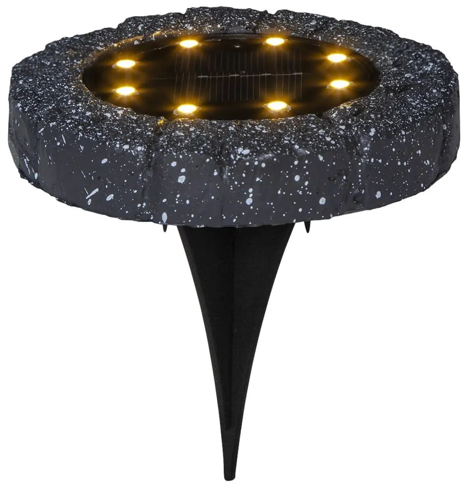 Súprava 2 vonkajších solárnych LED svietidiel Star Trading Lawnlight, ø 11 cm