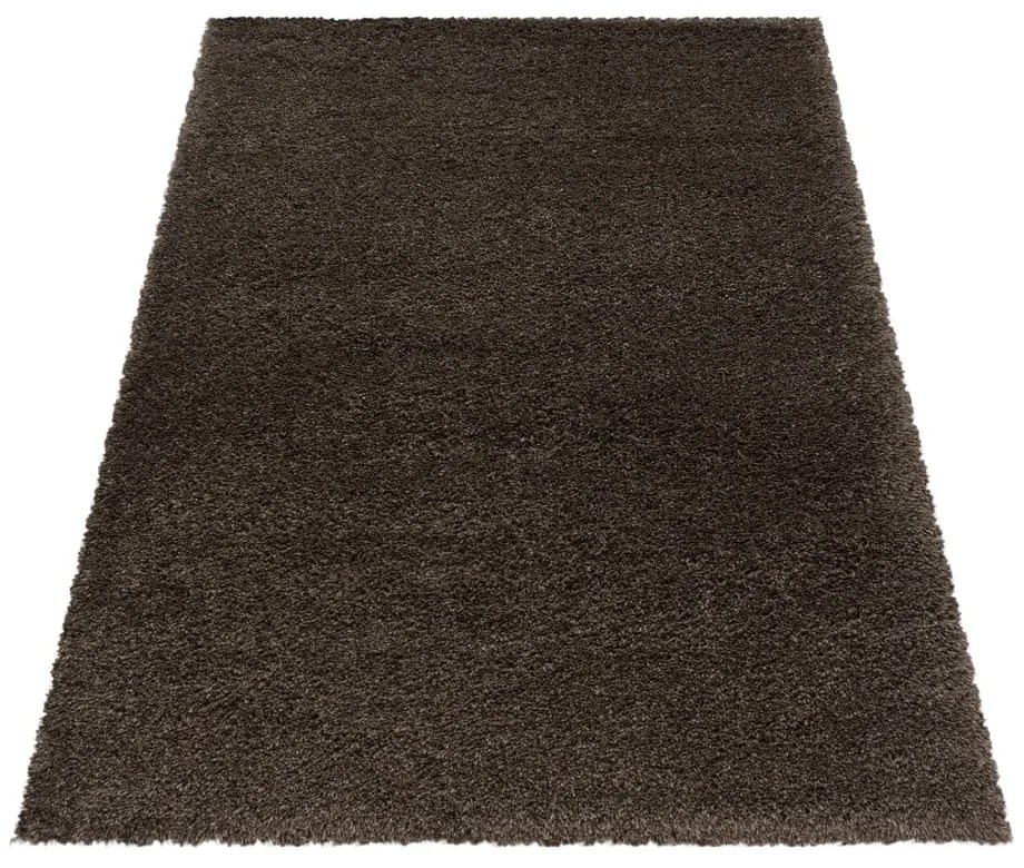 Tmavohnedý koberec 60x110 cm Fluffy – Ayyildiz Carpets