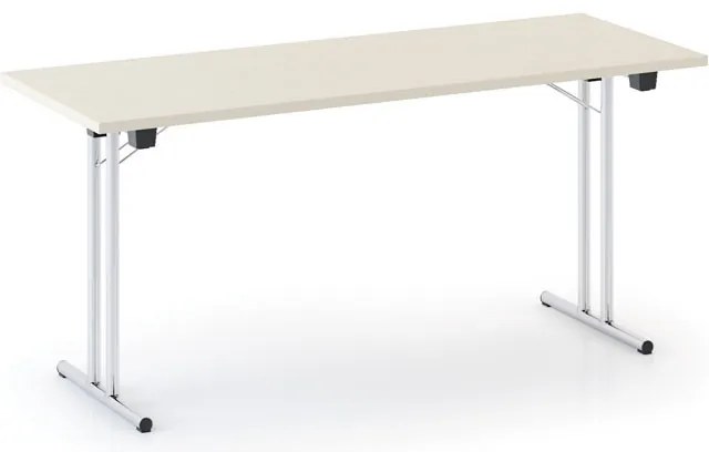 Skladací konferenčný stôl FOLDING, 160x80 cm, breza