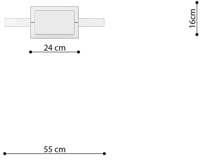 Sollux Závesné svietidlo RIO 55 golden LED 3000K