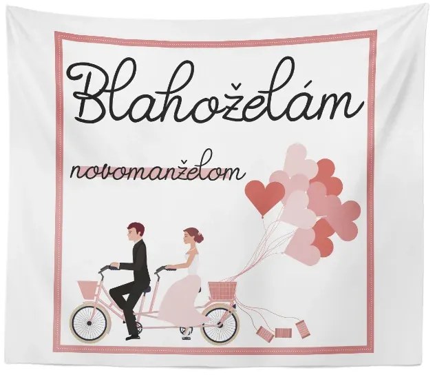 Sablio Deka Blahoželám novomanželom: 150x120 cm