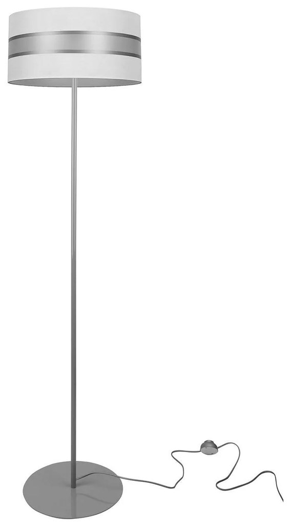Podlahová lampa ELEGANCE, 1x textilné tienidlo (výber z 5 farieb), (výber z 3 farieb konštrukcie), (fi 40cm)