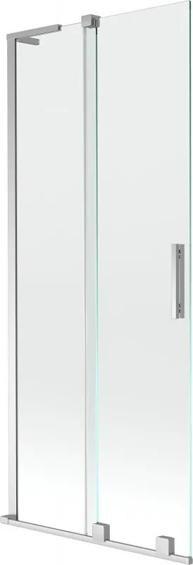 Mexen Velar L, 2-krídlová posuvná vaňová zástena 85 x 150 cm, 8mm číre sklo, chrómový profil, 896-085-003-01-01