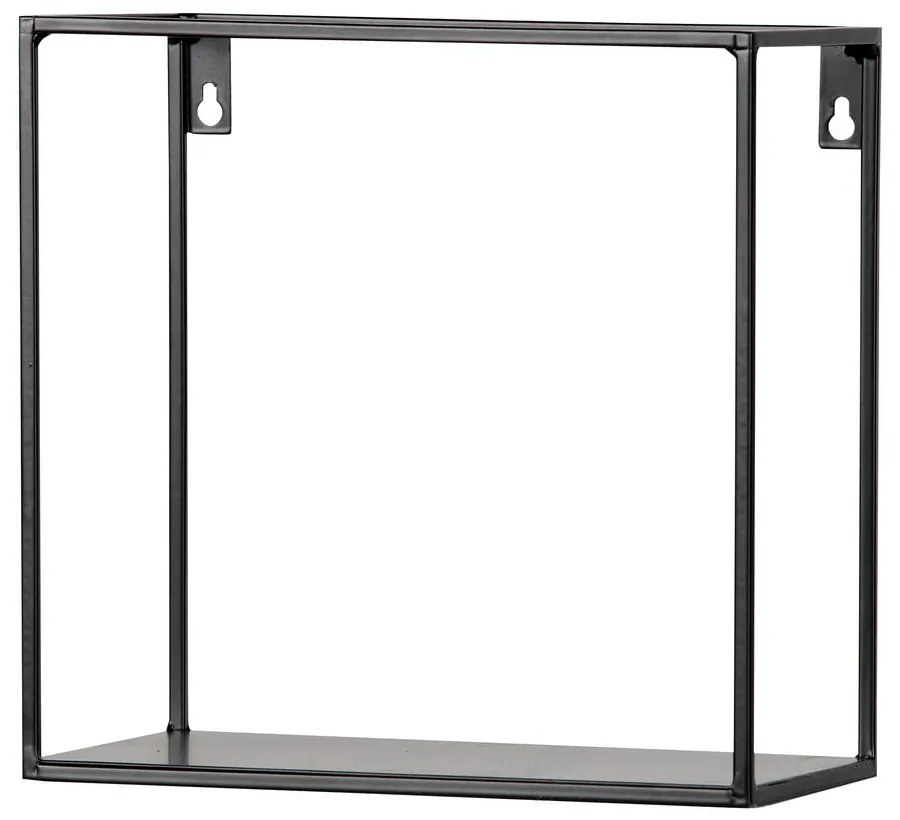 Súprava 2 čiernych nástenných políc WOOOD Meert