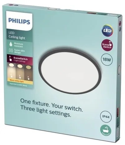 Philips - LED Stmievateľné kúpeľňové svietidlo SCENE SWITCH LED/18W/230V IP44