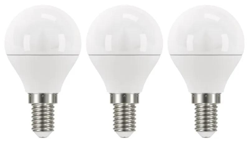 Súprava 3 LED žiaroviek EMOS Classic Mini Globe Neutral White, 5W E14