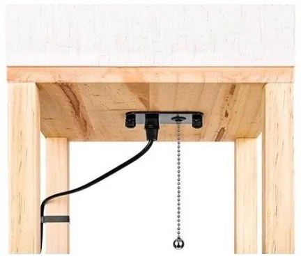 Stojacia lampa s poličkami 1xE27/60W/230V biela/hnedá