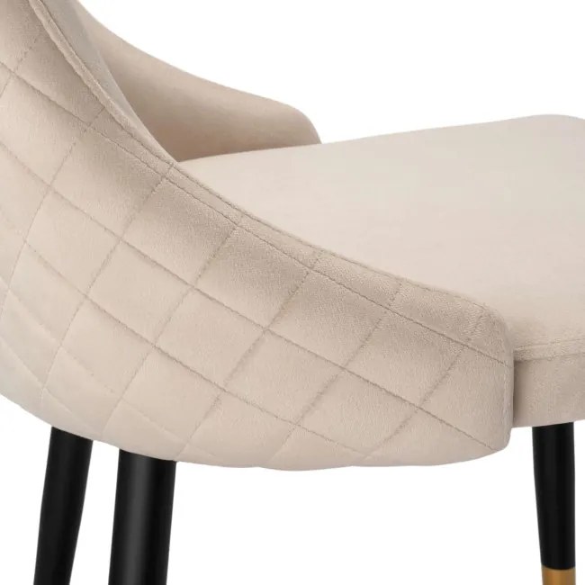 Jedálenská stolička VERMONT zamatová, béžová