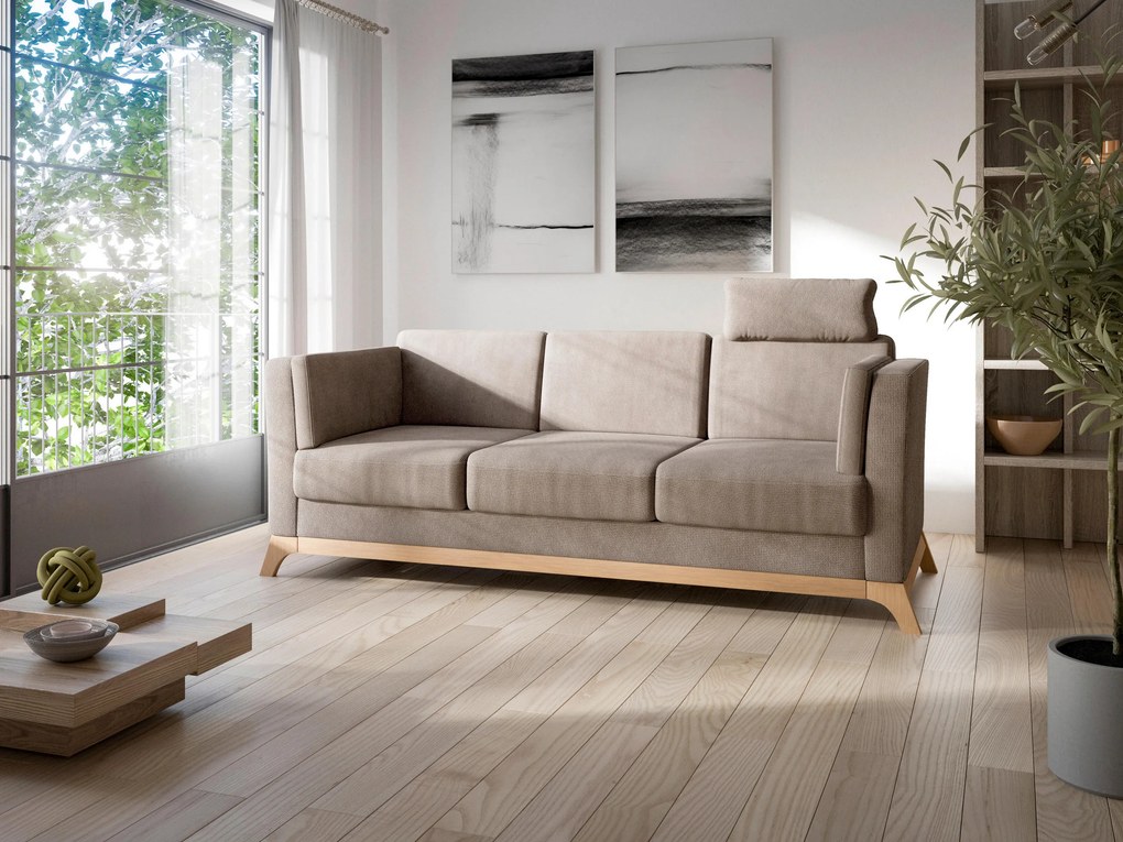 XXXLutz TROJMIESTNA POHOVKA, textil, taupe Sit & More - Sedačky - 000144022313