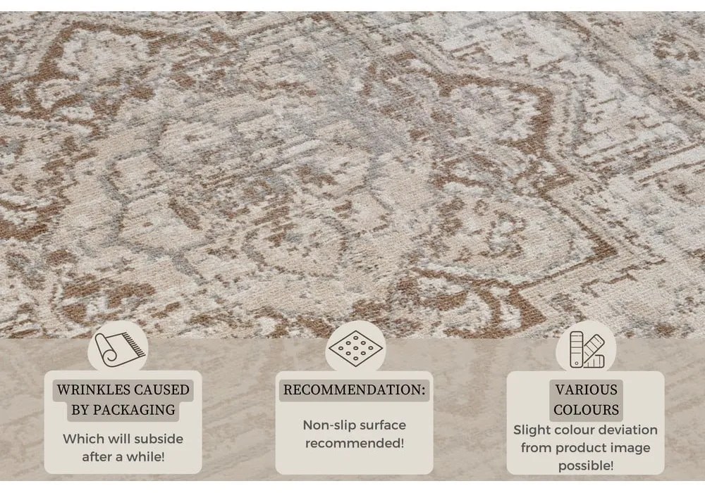 Sivý/béžový koberec 80x120 cm Terrain Designer Sand – Hanse Home