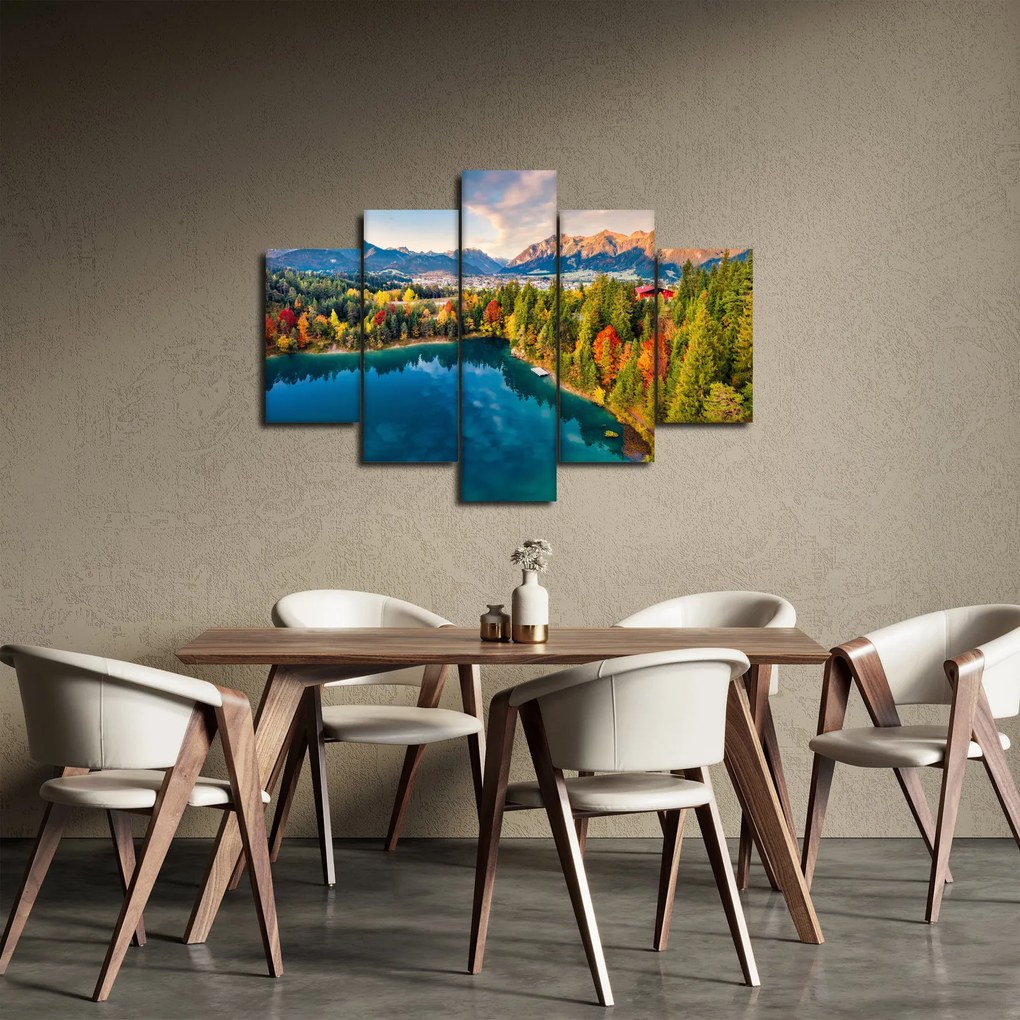 Obraz - Jazero Urisee, Rakúsko (150x105 cm)