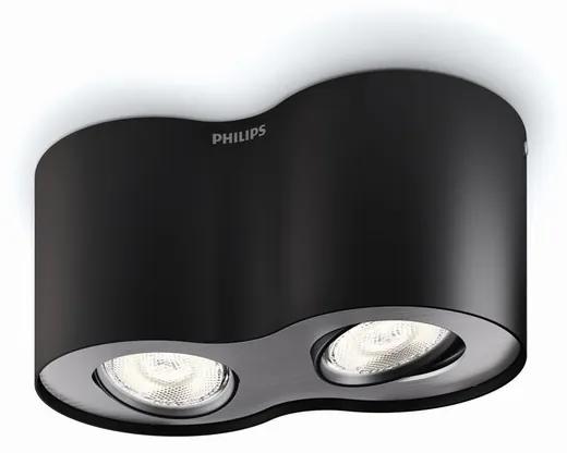 Philips 53302/30/16 Stropné bodové svietidlo Phase LED 4,5W, 1000lm, 2700K, čierna