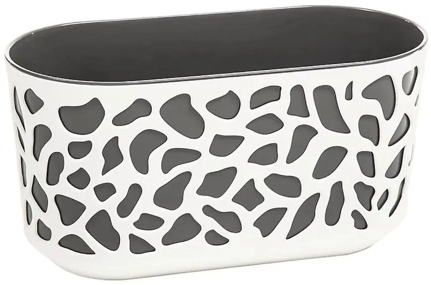 Balkónový kvetináč  DUET 40cm béžová / antracit