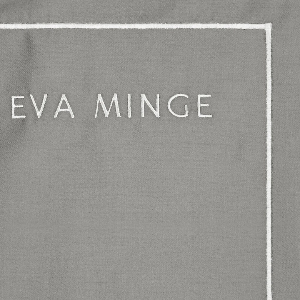 SATÉNOVÉ OBLIEČKY EVA MINGE H 200X220 CM, 2KS 70X80 CM SIVÉ