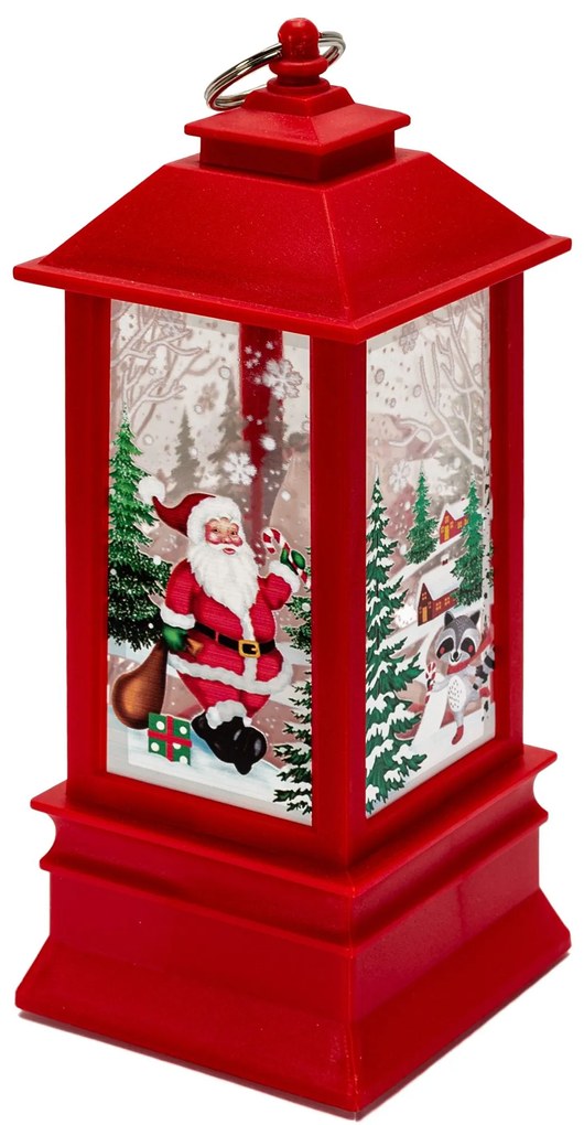 Tutumi Tutumi, LED vianočný lampáš 20x8 cm XB-001, červený, CHR-06605