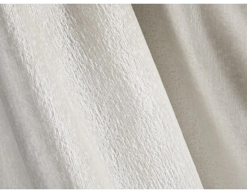 Krémová čalúnená dvojlôžková posteľ s úložným priestorom a roštom 180x200 cm Lupine – Micadoni Home