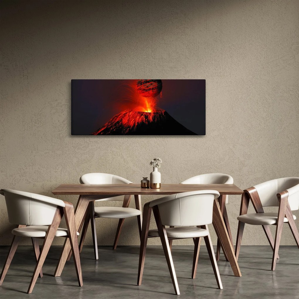 Obraz sopky (120x50 cm)