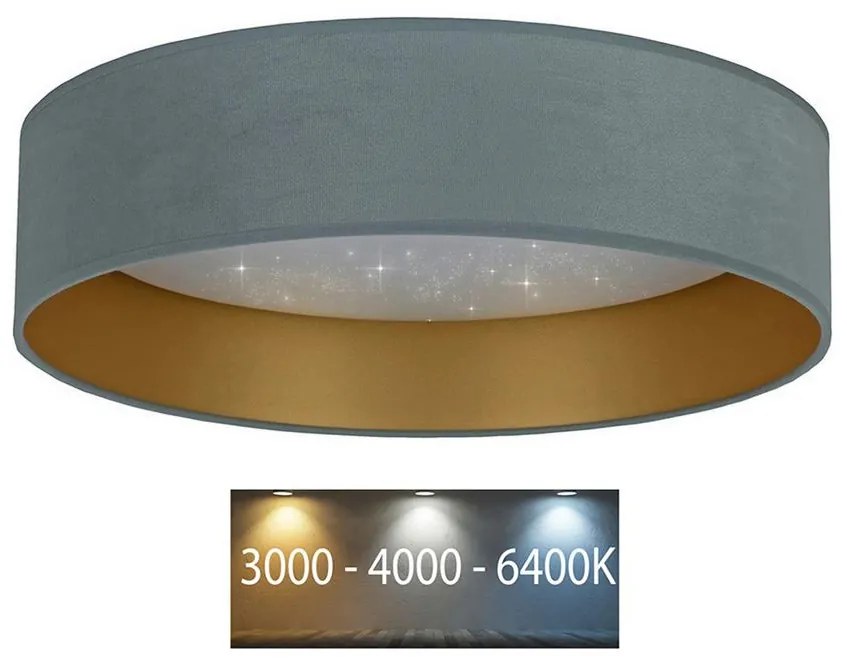 Brilagi - LED Stropné svietidlo VELVET STAR LED/24W/230V pr. 40 cm mintová/zlatá