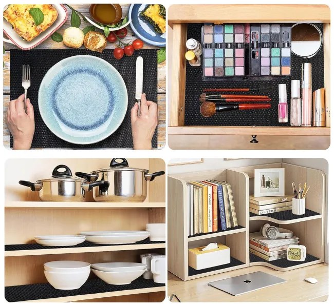 Protišmyková podložka HALVE čierna 48x500 cm