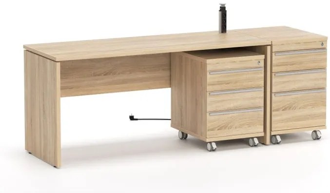 Drevona, kancelársky stôl, REA PLAY, RP-SPD-1600, lancelot