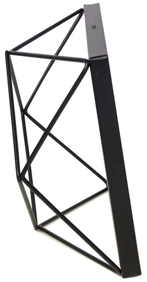 Čierny kovový stojací/na stenu rámček 20x15 cm Prisma – Umbra