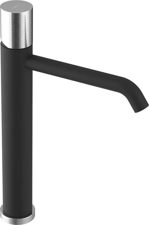 Sapho Sapho, ULTRATAP stojanková umývadlová batéria, čierná mat/chróm, UT007TBC