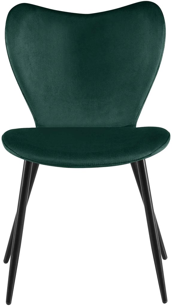 Jedálenská stolička Maika zamat - zelená
