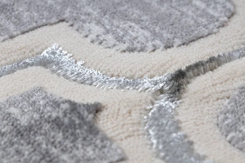Dywany Łuszczów, Kusový koberec Core W6764 Trellis grey/cream, 180x270, šedá, chodba / predsieň